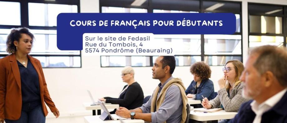 Cours de français à Fedasil Pondrôme Beauraing