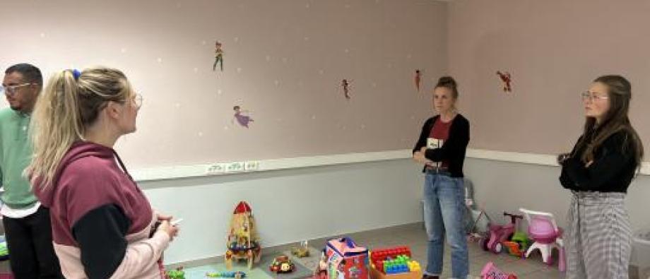 Visite de notre local "parents-enfants"