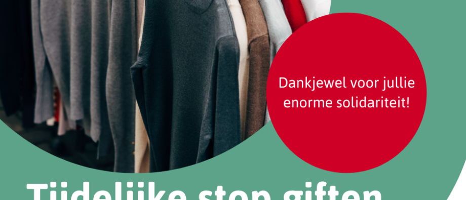 Tijdelijke stop kledij