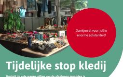 Tijdelijke stop kledij