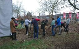 AFS jongeren hard aan het werk