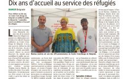 Article de Vers l'Avenir CITIZENS FOR REFUGEES