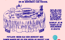 Affiche tafelen met de buren